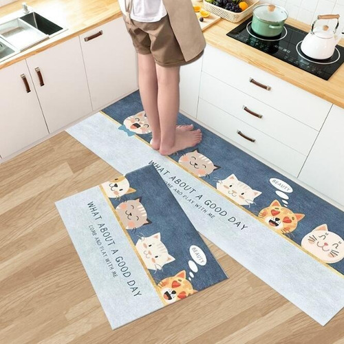 Juego De Alfombrillas De Cocina Para Baño, 2 Piezas