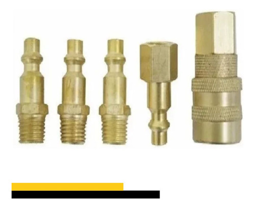 Engate Rápido 1/4 Polegada 5 Peças 1/4 Metal 9qm Eda