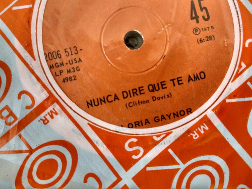 Vinilo Single De Gloria Gaynor Nunca Dire Que Te Amo( M-59