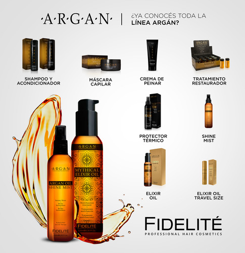 Kit Cabello Dañado Rubios Shampoo + Mascara Argan Fidelite