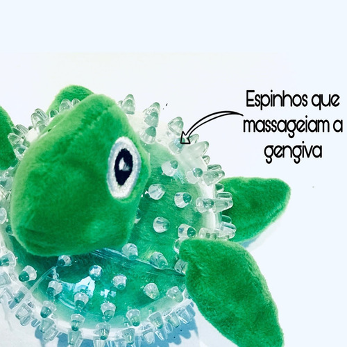 Imagem 5 de 6 de Brinquedo De Cachorro Bola Pelúcia Spik Ball Tartaruga Jambo