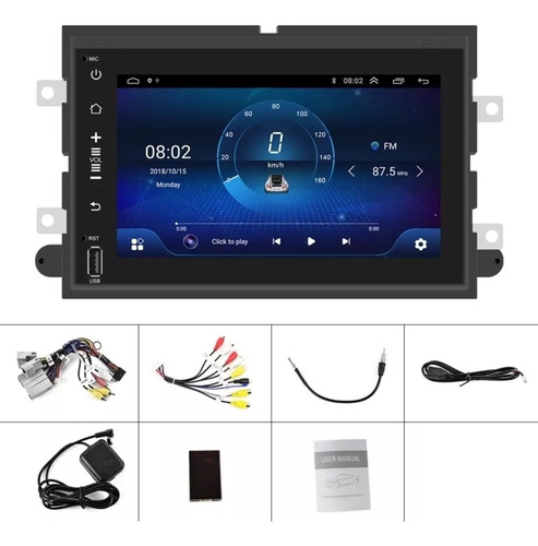 . Estéreo De Pantalla 8' Android 10 Ford Fusión 2006-2010