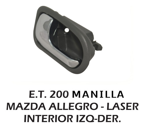 Manillas Internas Mazda Allegro/ford Laser Dere/izq Del/tras
