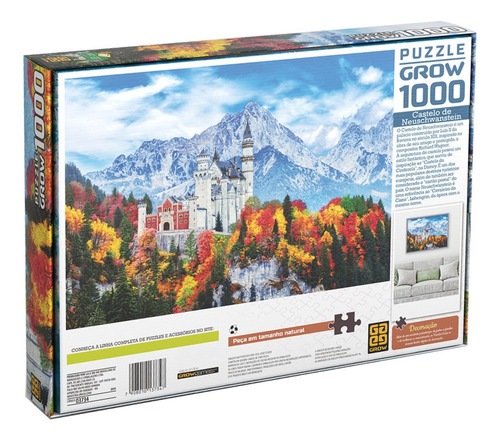 Imagem 2 de 3 de Quebra-cabeça Grow Castelo de Neuschwanstein 3734 de 1008 peças