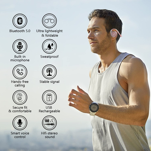 Auriculares Bluetooth Itayak Behind The Head Small Gold
