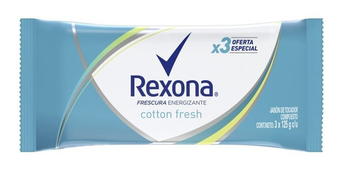 Rexona Jabón En Barra Cotton Fresh 3x125g