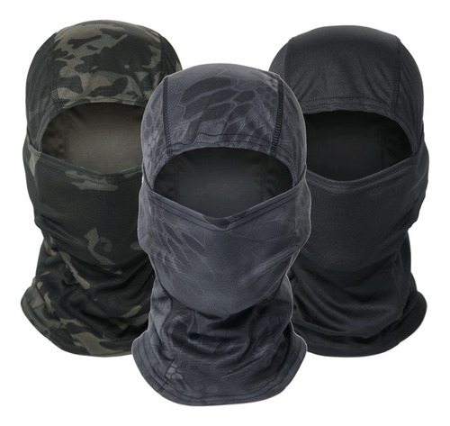 3pk Pasamontañas Balaclava Proteccion Motocicleta Ciclismo