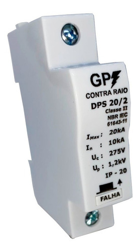 Dps - Dispositivo Protetor De Surto 1 Polo 10/25ka