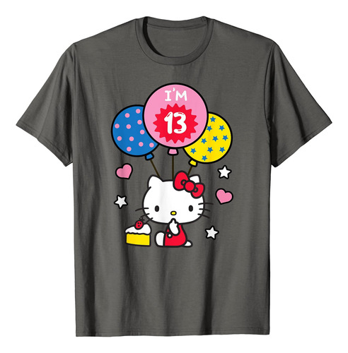 Hello Kitty Im 13 Playera De Cumpleaños
