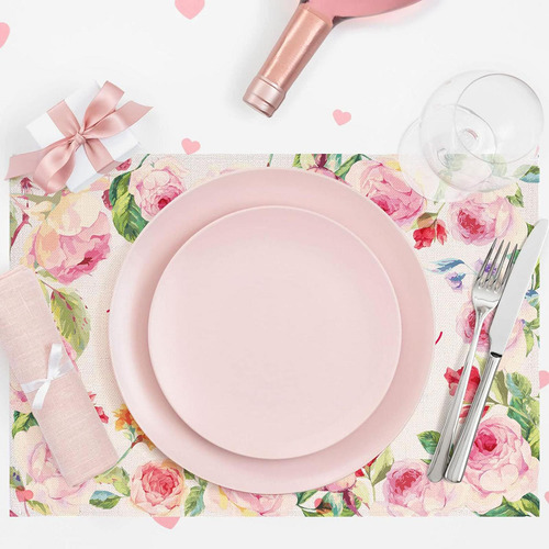 4x Manteles Individuales Para Fiestas, Manteles Para Cena,