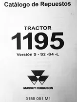 Comprar Manual De Repuestos Tractor Massey Ferguson 1195