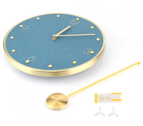 Reloj De Pared Decorativo Moderno Y Simple Con Péndulo