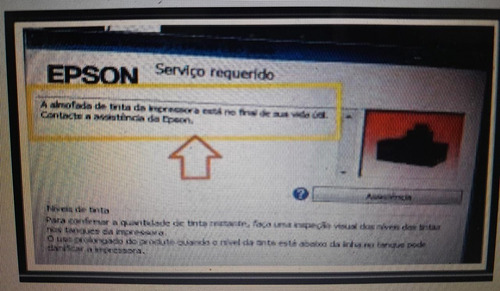 Reset Epson, Almofada De Tinta, Fim Da Vida Útil, + 80 Reset