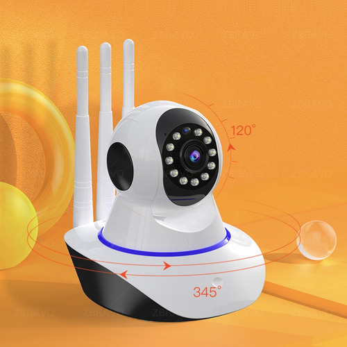 Camara Seguridad Ip Wifi 360º Hd 720p 2 Antenas Nocturna
