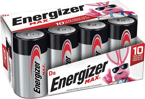 Pilas Energizer D Cell Baterías Max Alcalina E95fp8 X 10 