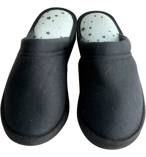 Imagen 2 de 4 de Pantuflas Mujer Misha Jersey Algodon Estrellas Invierno