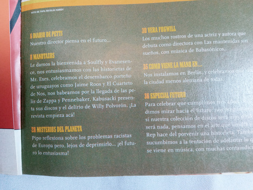 Revista Antigua * La Mano * N° 37 Año 2007 Rock Musica (Usado)
