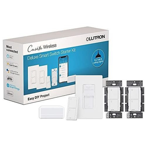 Lutron Caseta Deluxe Smart Switch Kit Viv Compatible Qct1f