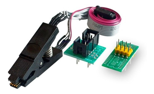 Imagen 4 de 10 de Prog Usb Ch341a + Adapt. Soic8 150mil + Pinza + Cable - Gtia