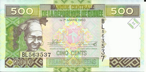 Guinea  500 Francos 2012
