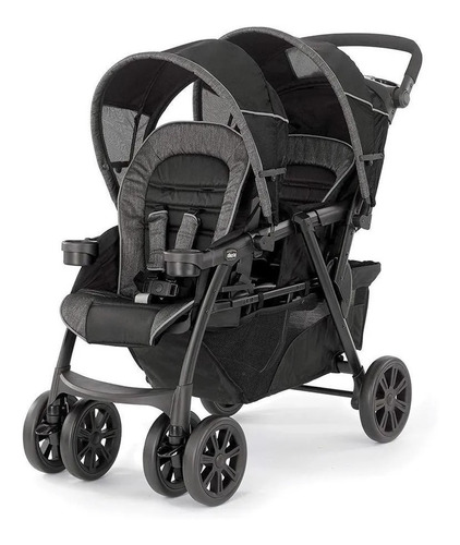 Chicco Cortina Together Double Stroller - Minerale black/si