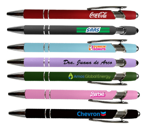  Bolígrafos Publicitarios Mayor Pop Logo Full Color Grabado