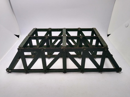 Imagen 7 de 9 de Nico Puente Doble 29cm Metal. Armado. Meccano? H0 (cpv 21)
