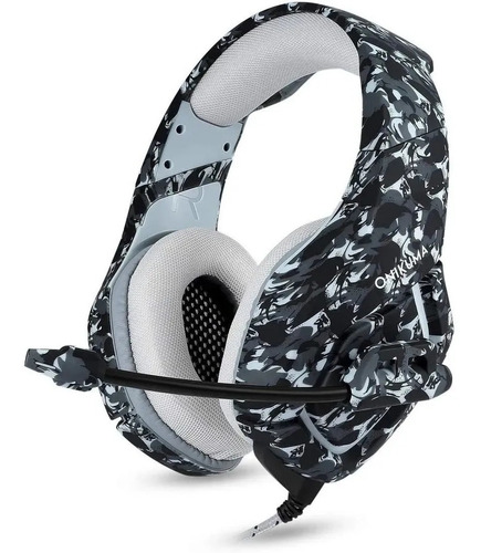 Audífonos gamer inalámbricos Onikuma Gamer K1-B k1 camouflage gray