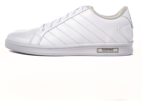 Imagen 2 de 6 de Tenis Urbano Karosso 9408 Blanco Gris