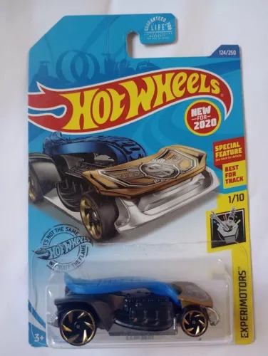 Hot Wheels Diecast Toy Car Experimotors Clip Rod Blue 2017