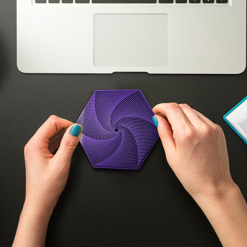 Juguete Sensorial Antiestrés Hexagonal Impreso En 3d-2024