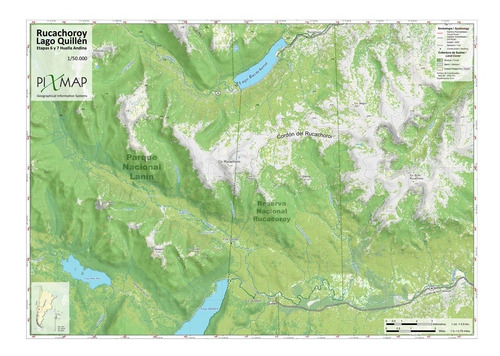 Mapa Topográfico: Rucachoroy A Quillén