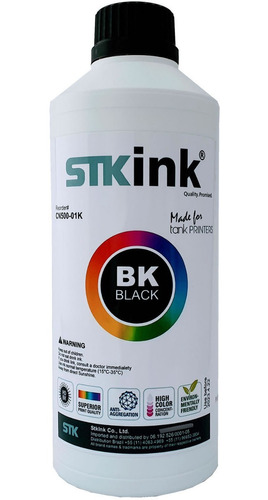Tinta Para Epson Pigmentada Impressora Bulk Ecotank - 500ml 