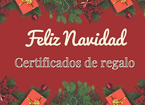 Feliz Navidad - Certificados De Regalo: 20 Vales De Regalo P