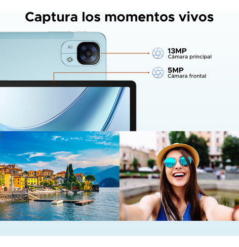 DOOGEE Tab E3 Tablet 11 Pulgadas, 32GB RAM+ 256GB ROM/TF 2TB Tablet Android 15 con Teclado y lápiz, Helio G100, Tablets 4G Dual SIM+WiFi 5G, 8800mAh/Gemini AI/13MP+5MP/GPS/OTG/Face ID/Doble Altavoces