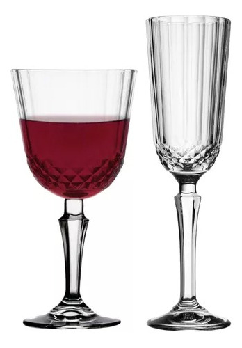 Set Para 6 Copa Champagne + Vino Pasabahce Diony 12un Copon