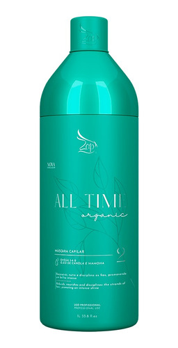 Combo 3 Máscara Zap All Time Organic Passo 2 + Shampoo