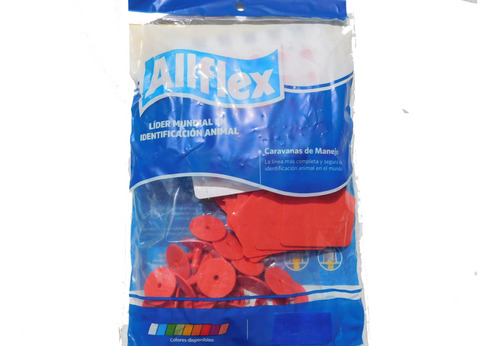 Caravanas Allflex Lisas Tamaño Grande Para Bovinos En Bolsa Con  25 Unidades 