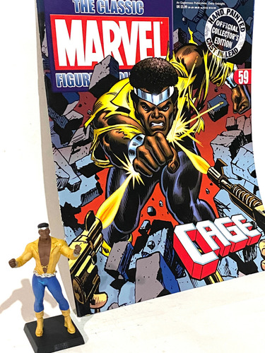 Eaglemoss Marvel Cage #59 Plomo Importado + Revista
