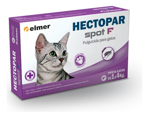 Pipeta Hectopar Gato Gato De 1 A 4 Kg