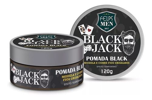 Felps Men Black Jack Pomada Efeito Black 120g + Brinde