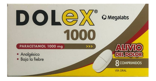 AnaLGésico Dolex X 1000 Mg X 8 Comprimidos