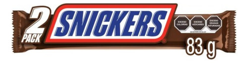 9 Pza Chocolate Snickers Con Leche Relleno De Caramelo 2 Pac