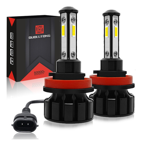  Kit Faros De Led H7 H11 9005 9006 5202 20000lm Focos Auto