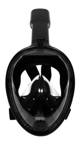 Imagen 1 de 5 de Mascara Buceo Snorkel Full Face Gopro Negro L-xl