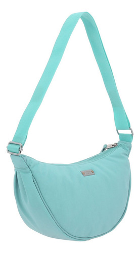 Crossbody Chenson 1818 Celeste Zilp Asa Ajustable 1866552-t Acabado De Los Herrajes Níquel Diseño De La Tela Lisa