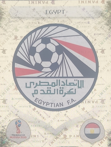 Figurita Escudo Selección Egipto Mundial Rusia 2018 Panini (Usado)