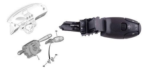 Llave Comando Autoradio De Peugeot 307 Xs 2.0 Nafta 06-11