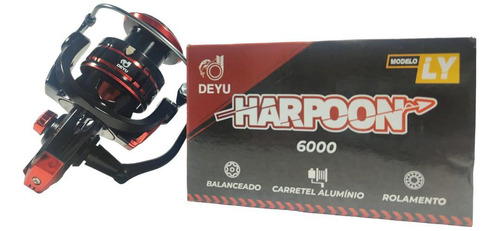 Molinete Pesca Carretel Alumínio Deyu Harpoon Ly 6000 3 Rol