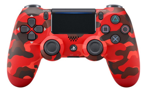 Joystick inalámbrico Sony Dualshock 4 red camouflage